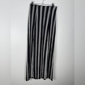 Candie's Monochrome Striped Maxi Skirt
